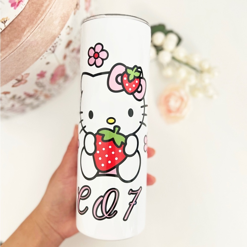 Customize name hello kitty stainless tumbler